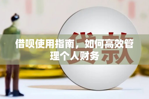 冷水江借呗使用指南，如何高效管理个人财务