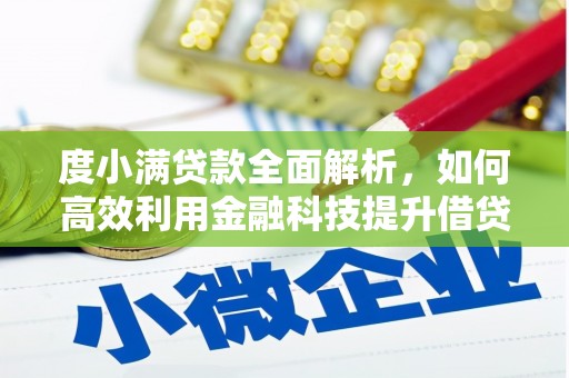 冷水江度小满贷款全面解析，如何高效利用金融科技提升借贷体验