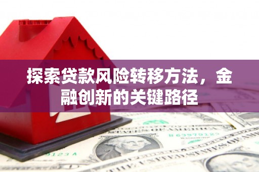 冷水江探索贷款风险转移方法，金融创新的关键路径