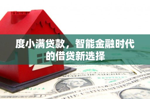 冷水江度小满贷款，智能金融时代的借贷新选择