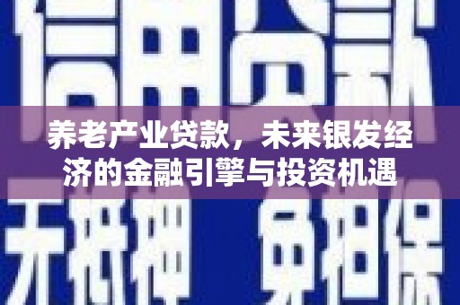 冷水江养老产业贷款，未来银发经济的金融引擎与投资机遇