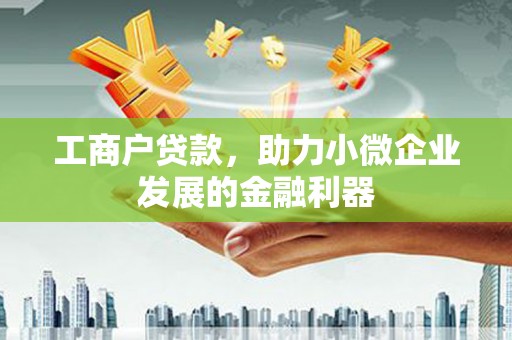 冷水江工商户贷款，助力小微企业发展的金融利器