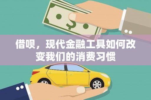 冷水江借呗，现代金融工具如何改变我们的消费习惯
