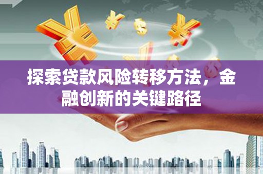冷水江探索贷款风险转移方法，金融创新的关键路径