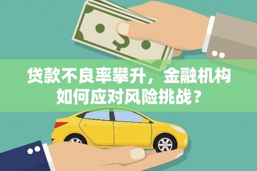 冷水江贷款不良率攀升，金融机构如何应对风险挑战？