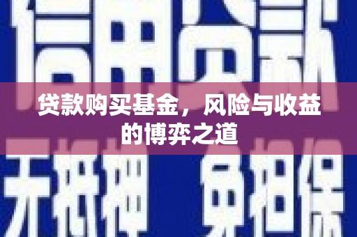 冷水江贷款购买基金，风险与收益的博弈之道