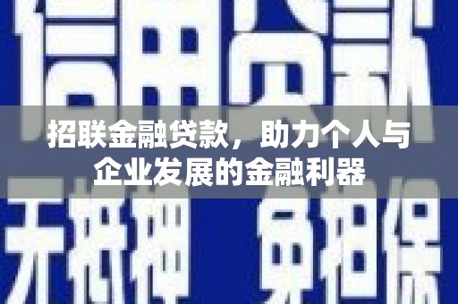 冷水江招联金融贷款，助力个人与企业发展的金融利器