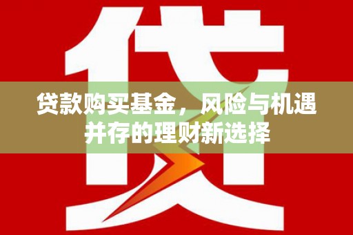 冷水江贷款购买基金，风险与机遇并存的理财新选择