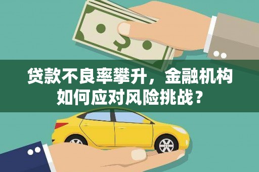 冷水江贷款不良率攀升，金融机构如何应对风险挑战？
